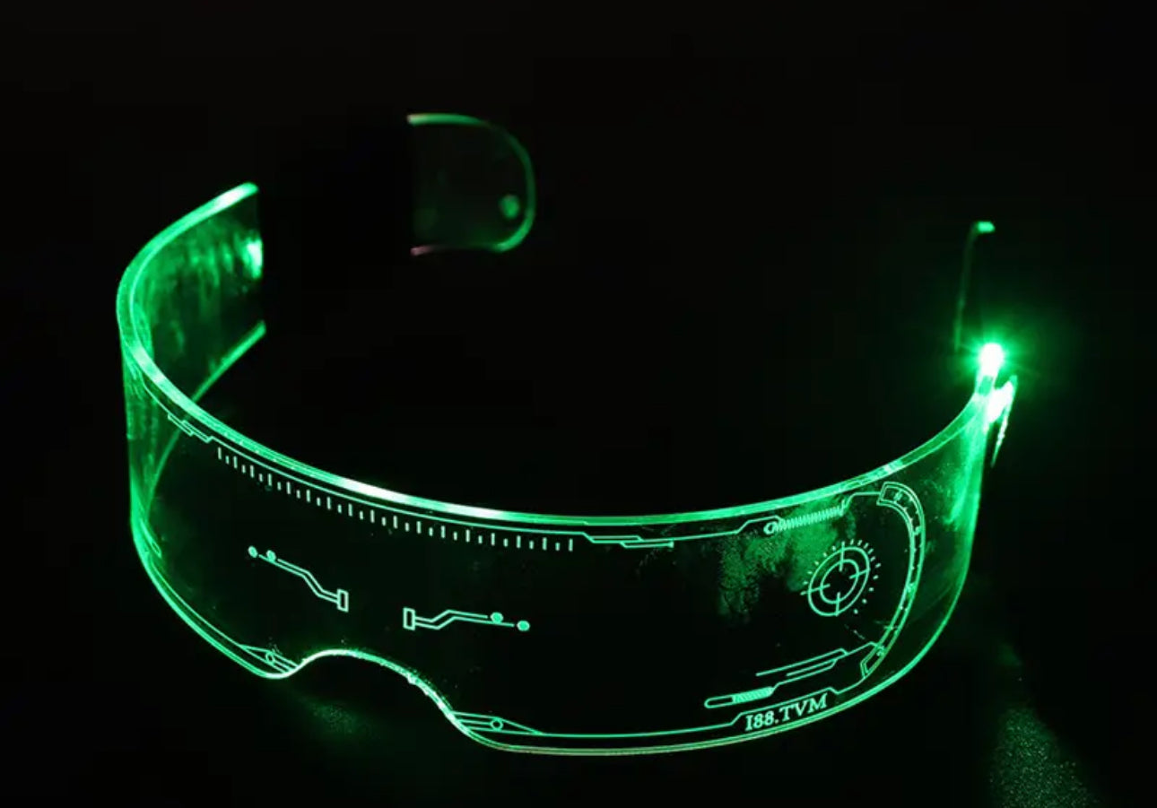 LED Glasses Punk Style Light Up Glasses With Fantasy 7 Colors