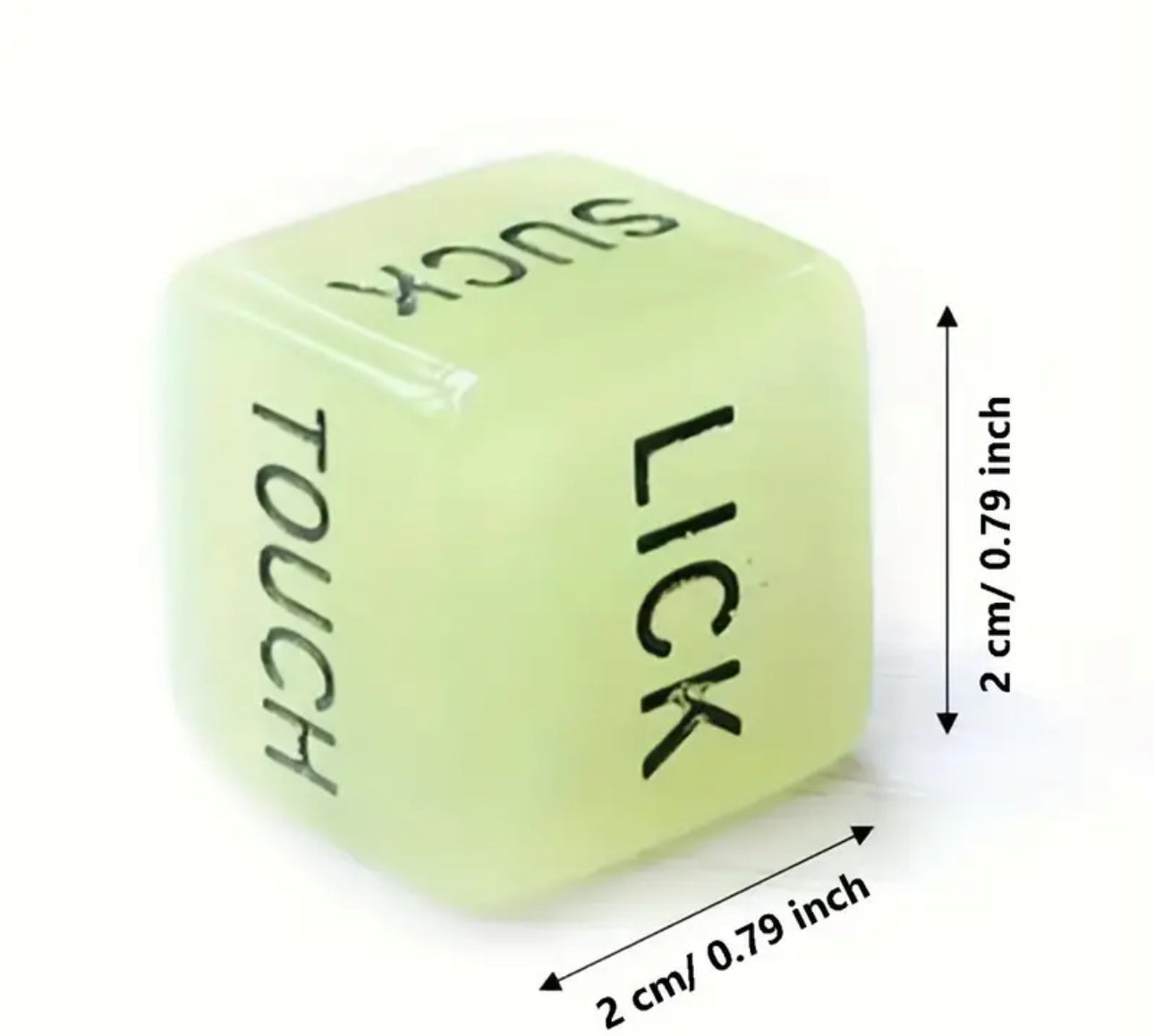 Glow in the dark bedroom dice