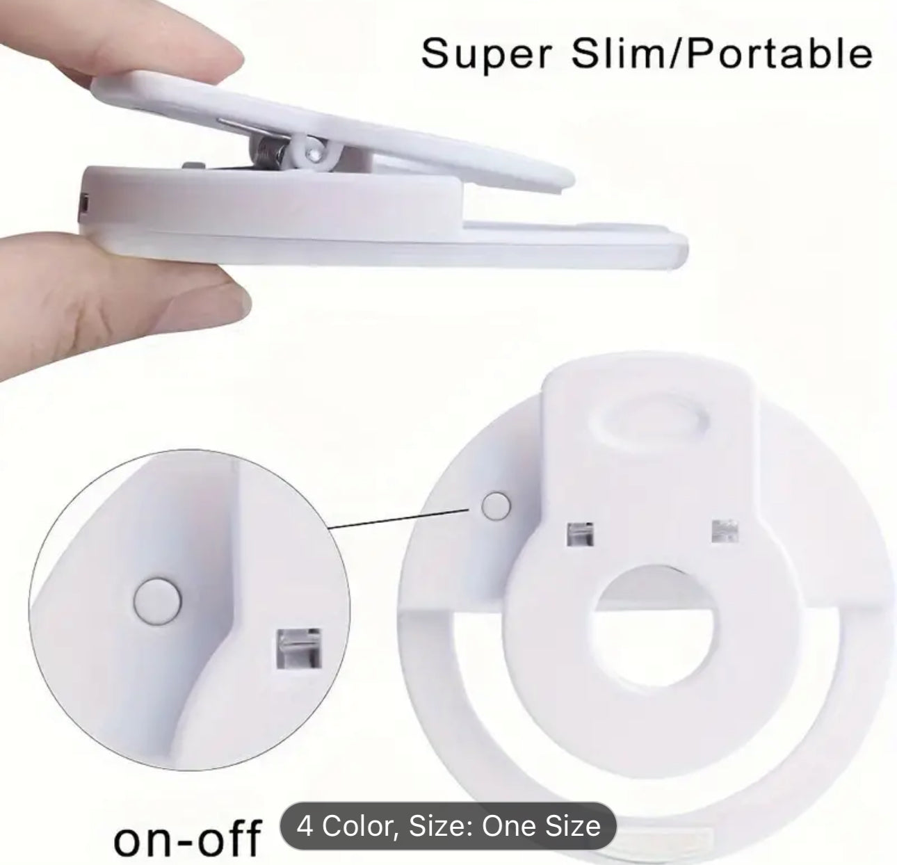 LED Mini Ring Phone Light