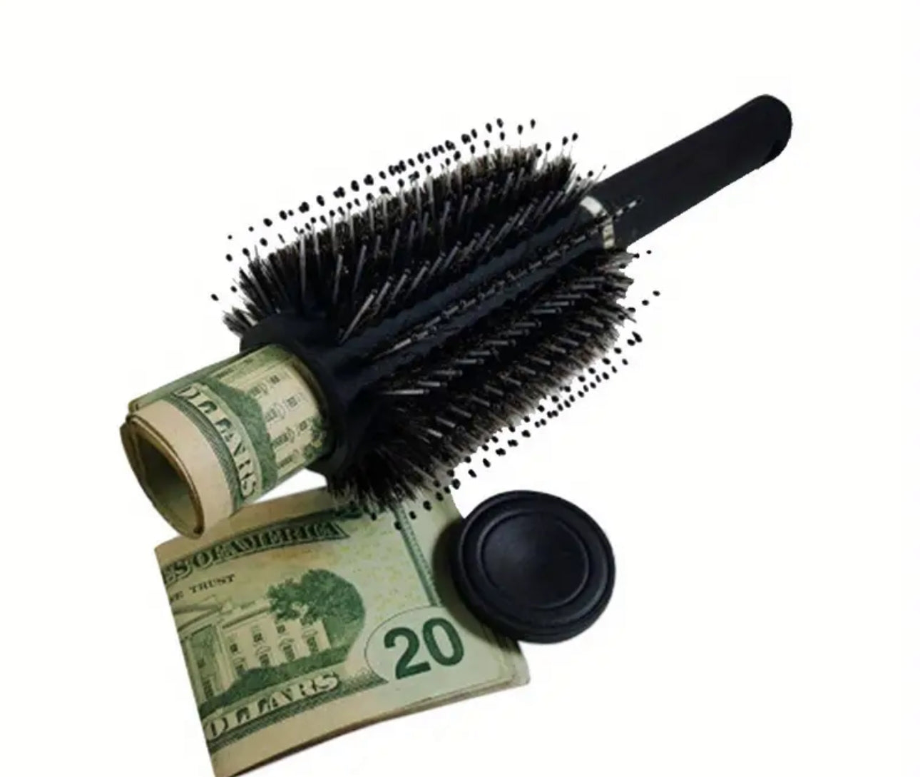 Hidden Container Hairbrush