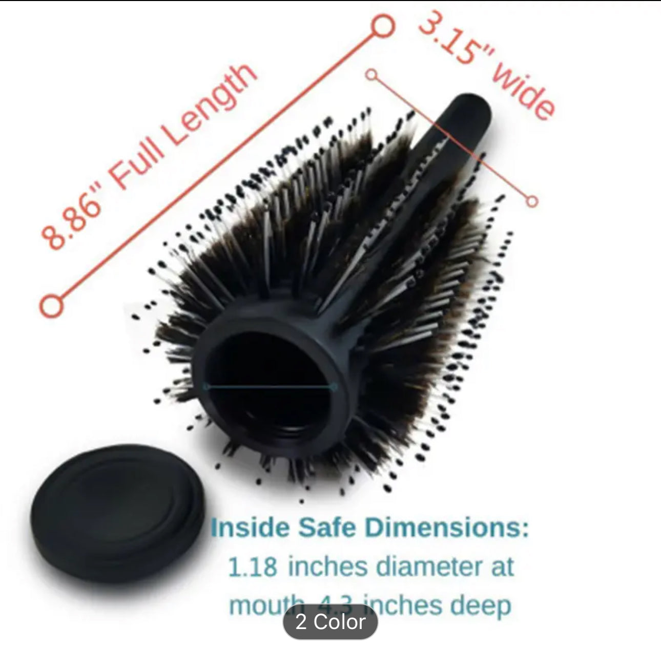 Hidden Container Hairbrush
