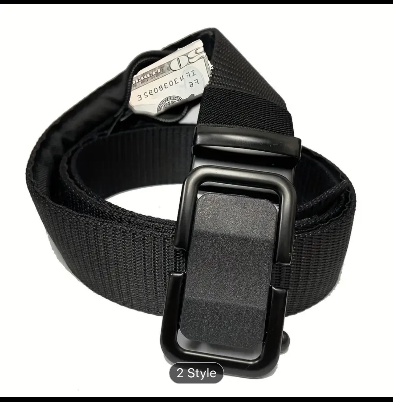 Travel Cash Anti Theft Belt Waist Bag Portable Hidden Money Strap Belt Wallet Waist Pack  Secret Hiding Belt 46.85inch
