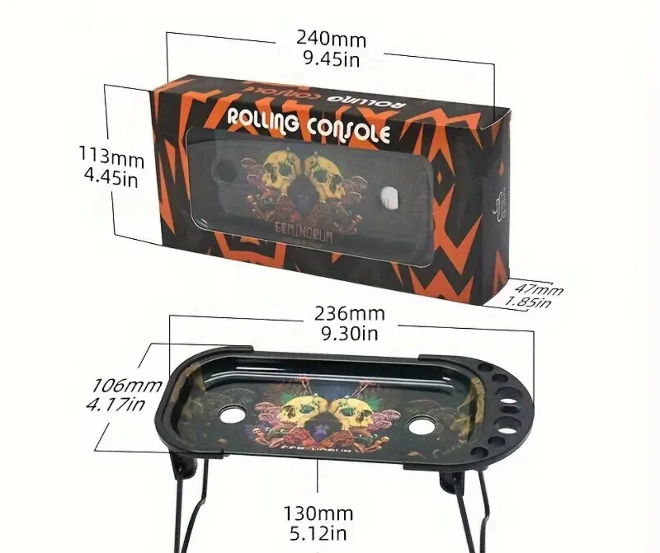 Cigarette Rolling Table, Tray