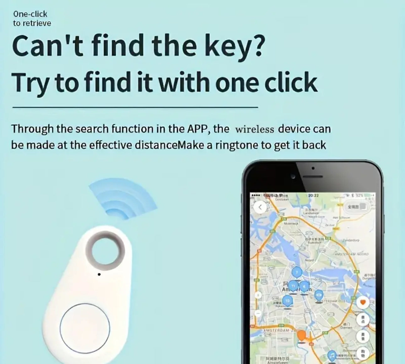 Wireless 4.0 GPS TRACKER /Key Finder