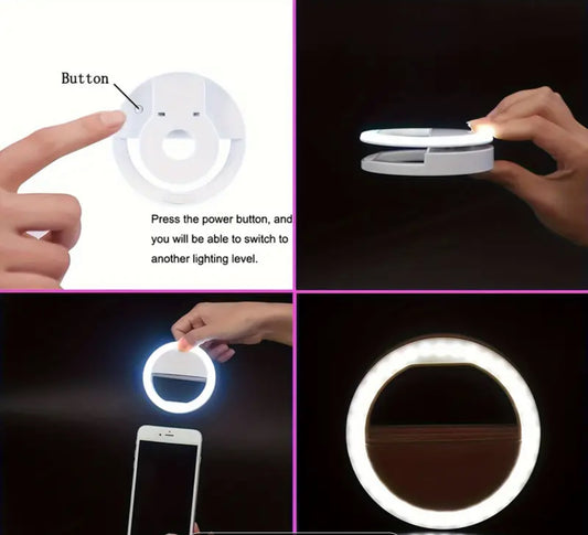 LED Mini Ring Phone Light